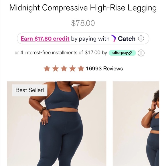 Girlfriend Collective High Rise Compressive Legging - Picture 4 of 4